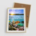 Plakat w ramie 50x70 - Rafa Koralowa - Podwodne Cuda - rafa, koralowa - rama drewno