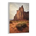 Obraz w ramie 80x120 - Pejzaż pustynnego kanionu - pustynia, kanion - rama biała