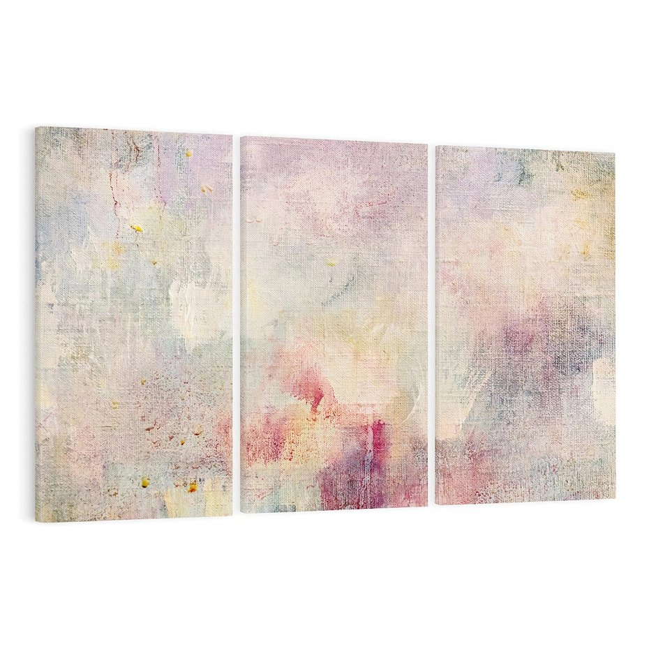 Obraz na płótnie 120x80 - Miękka Melodia Pasteli - olejne płótno, pastelowe kolory