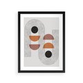 Plakat w ramie 30x40 - Nowoczesna Abstrakcja - geometria, grafika - rama czarna