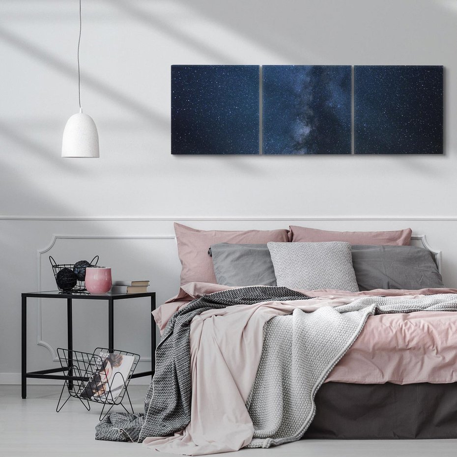 Obraz na płótnie 120x40 - Gwiazdy: magia nocnego nieba - gwiazdy, niebo