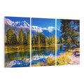 Obraz na płótnie 120x80 - Górskie piękno - góry, jezioro
