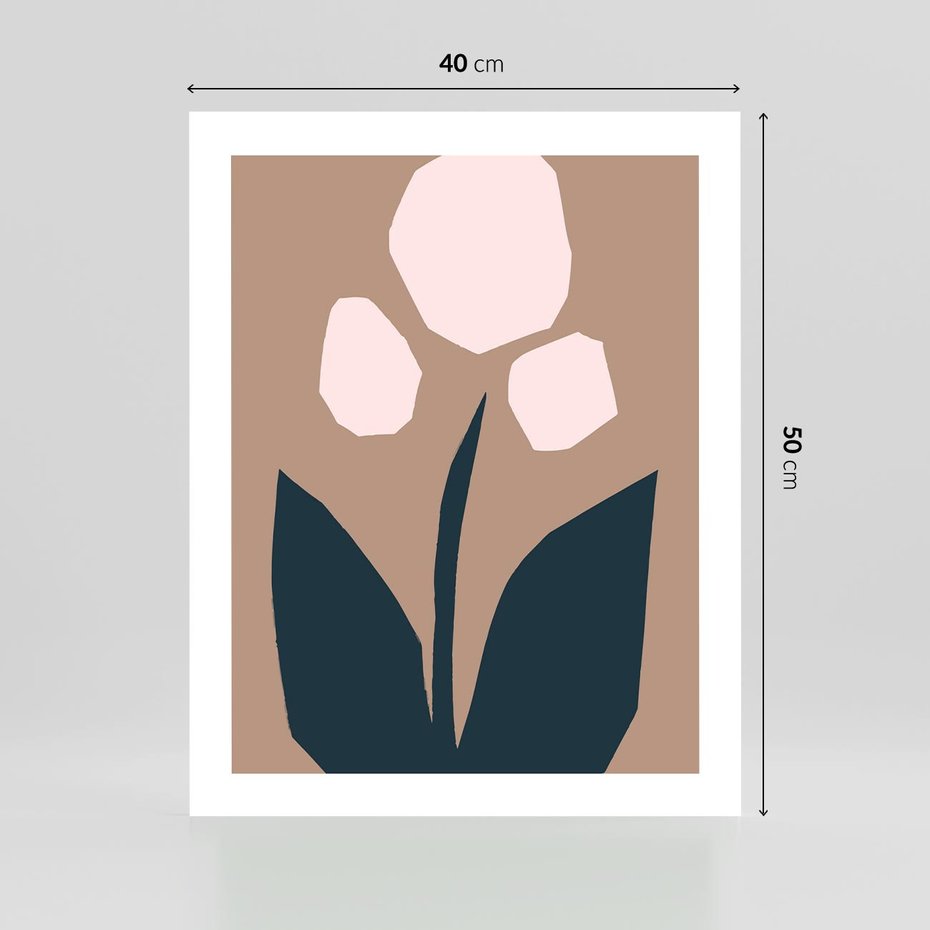 Plakat bez ramy 40x50 - Refleksje Boho Przyrody - abstrakcyjny obraz, plakat