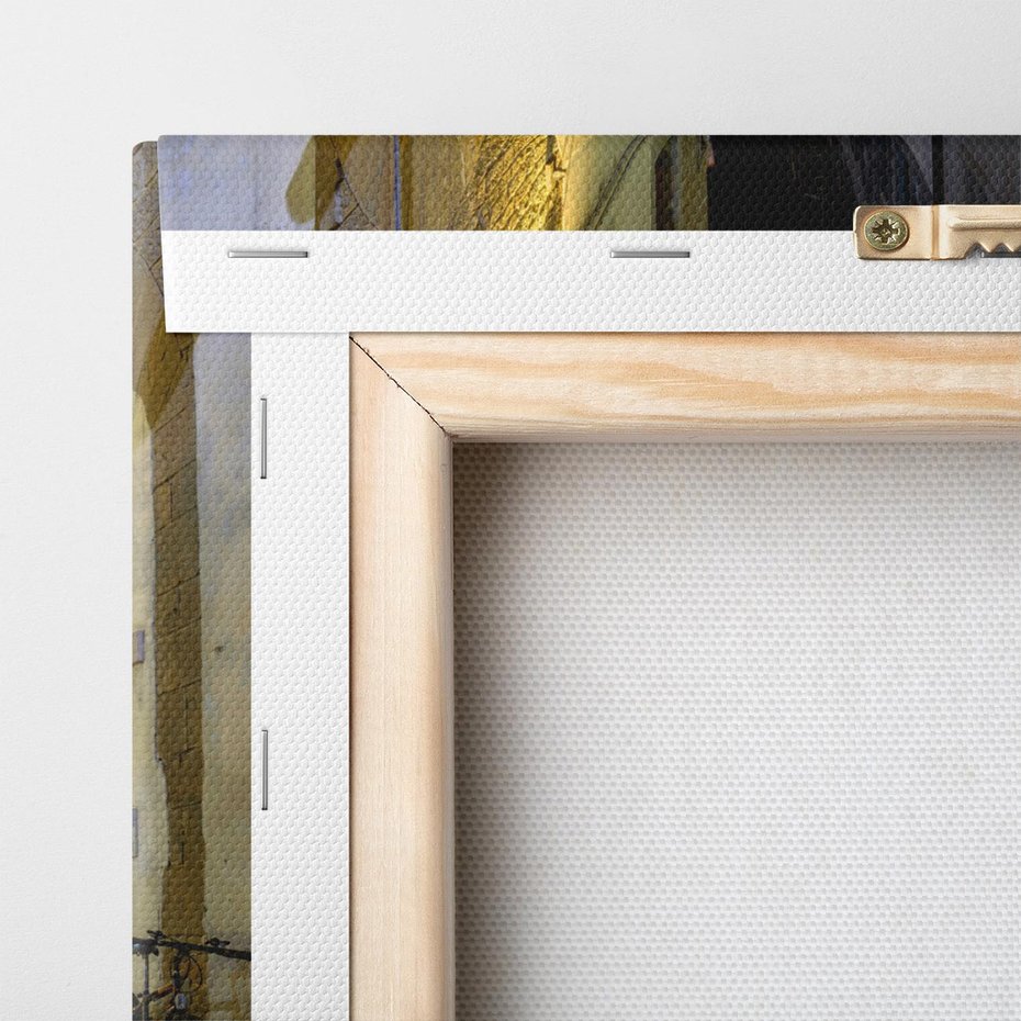 Obraz na płótnie 100x70 - Toskańska uliczka: włoski urok - Włochy, Toskania