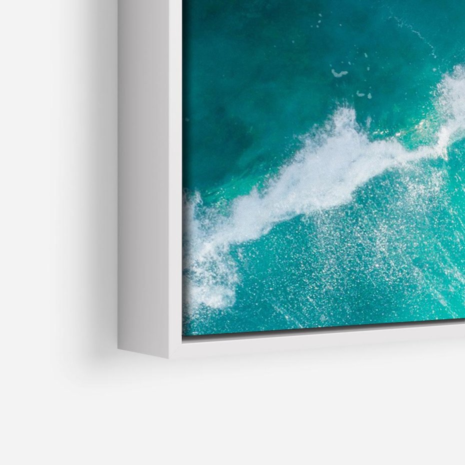 Obraz w ramie 120x80 - Siła i Spokój - morze, ocean - rama biała