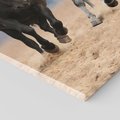 Obraz na płótnie 70x100 - Siła koni w galopie - konie, galop