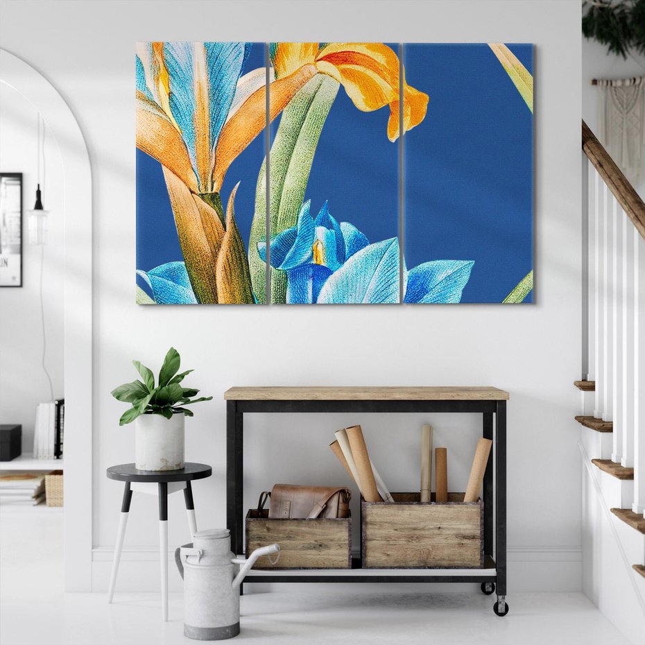 Obraz na płótnie 120x80 - Kwiatowe Impresje z Minionej Ery - wielkoformatowe kwiaty, zbliżenie