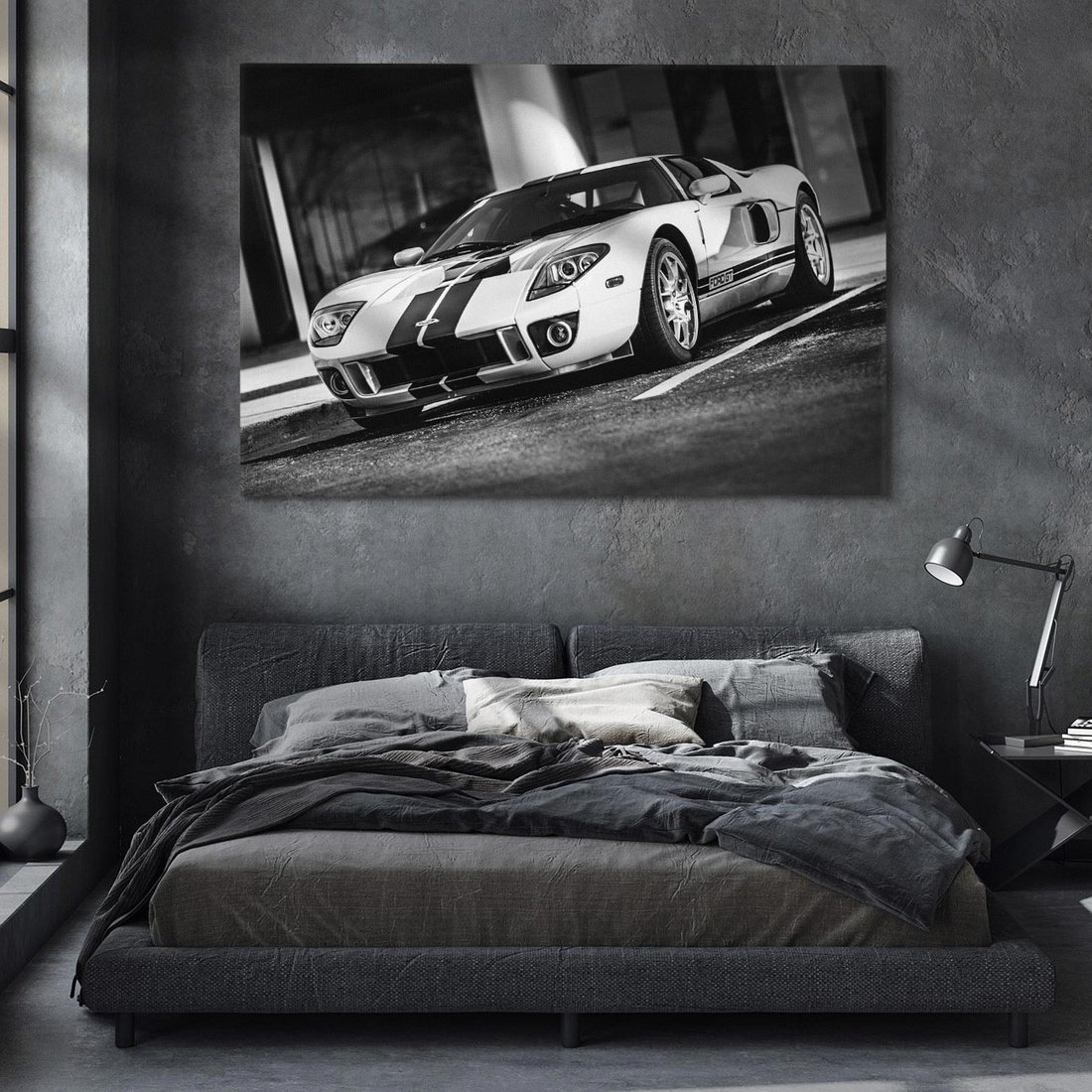 Obraz na płótnie 120x80 - Ford GT moc i elegancja - Ford GT, samochód