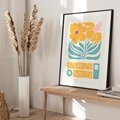 Plakat bez ramy 30x40 - Kolorowa Harmonia - sztuka nowoczesna, pastelowe kwiaty