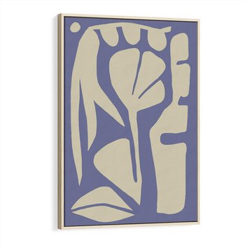 Obraz w ramie 50x70 - Echa Wizualnej Transcendencji - skandynawski styl, plakat - rama drewno