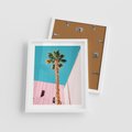 Plakat w ramie 40x50 - Palma w Miami - palma, miami - rama biała