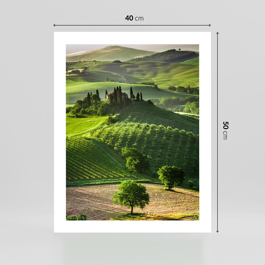 Plakat bez ramy 40x50 - Pejzaż Widoczek - widoczek, pejzaż