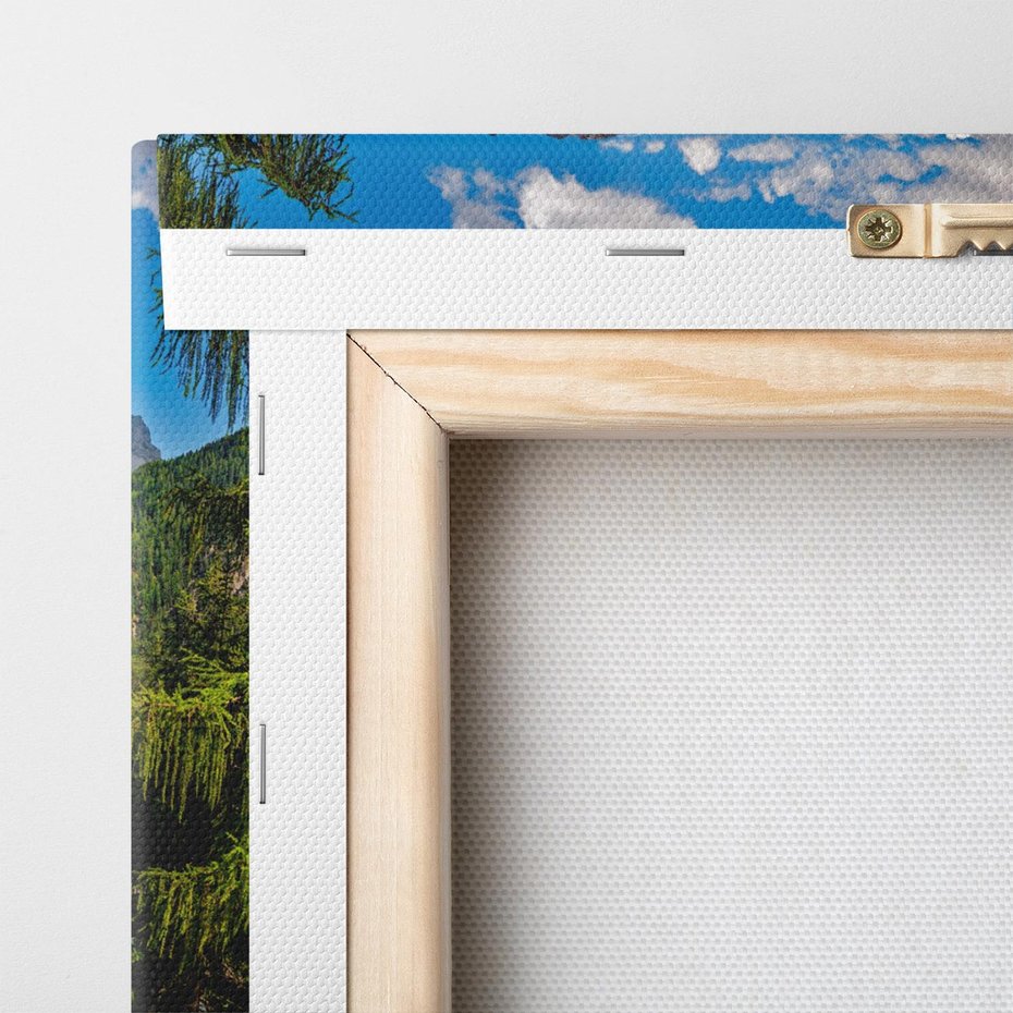 Obraz na płótnie 30x30 - Górski las - góry, las