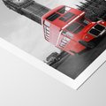 Plakat bez ramy 30x40 - Autobusy w tętniącym życiem Londynie - Londyn, autobus