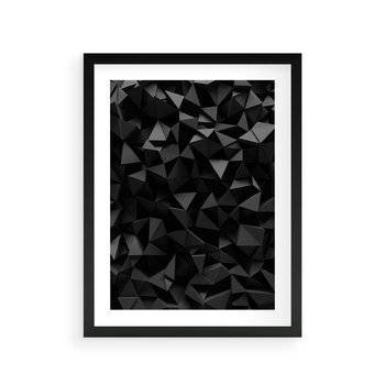 Plakat w ramie 30x40 - Geometryczna nowoczesność - geometryczne, nowoczesne - rama czarna