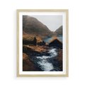Plakat w ramie 50x70 - Spokój Natury - skandynawski, pejzaż - rama drewno