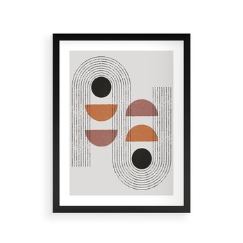Plakat w ramie 40x50 - Nowoczesna Abstrakcja - geometria, grafika - rama czarna