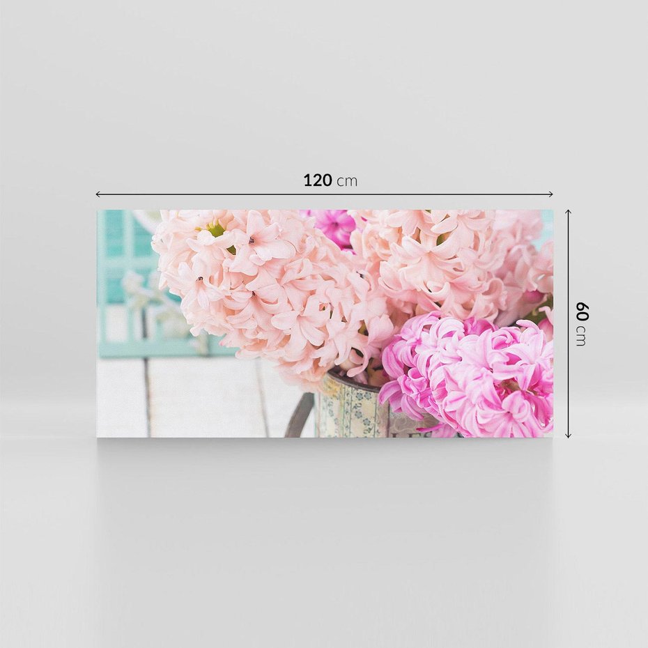 Obraz na płótnie 120x60 - Kwiatowa harmonia hiacyntów - kwiaty, hiacynty