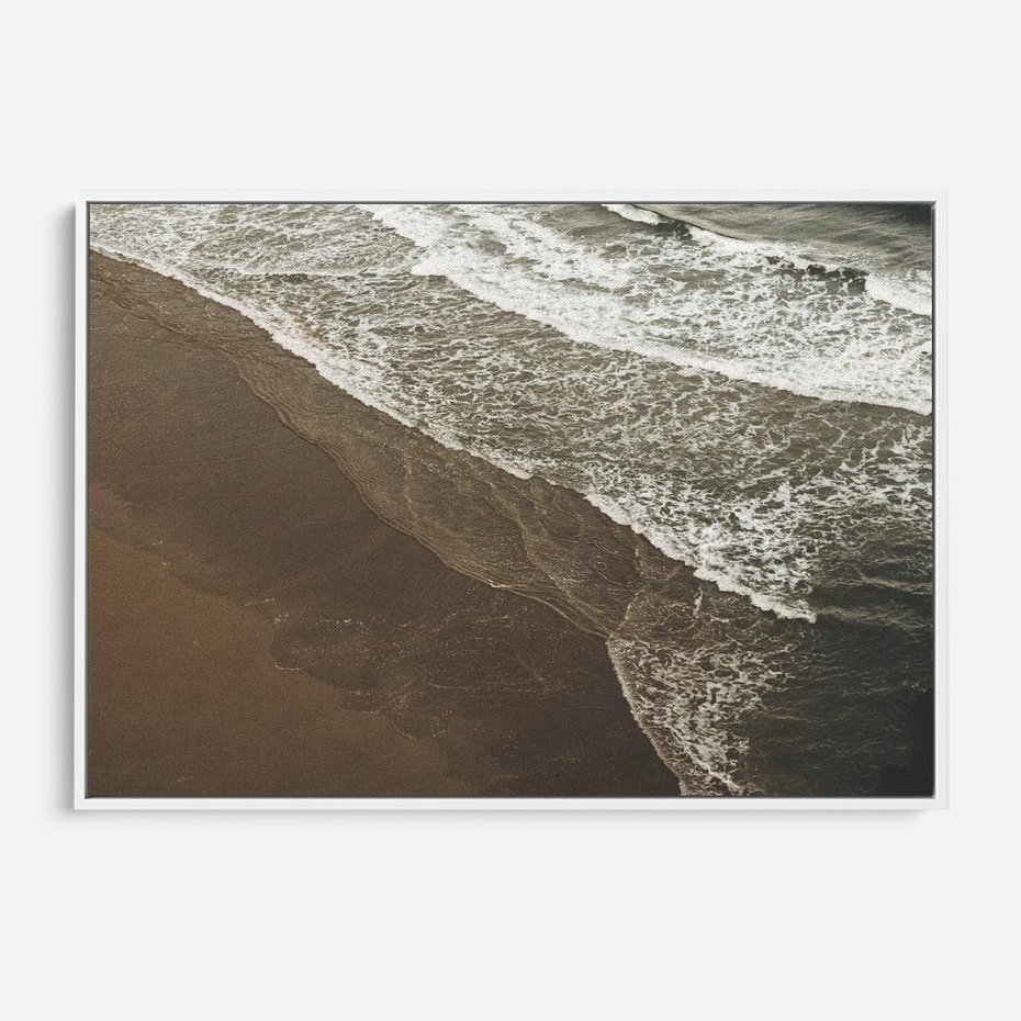 Obraz w ramie 120x80 - Spokój nad plażą - plaża, morze - rama biała