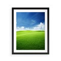 Plakat w ramie 40x50 - Łąka pod Niebem - łąka, niebo - rama czarna