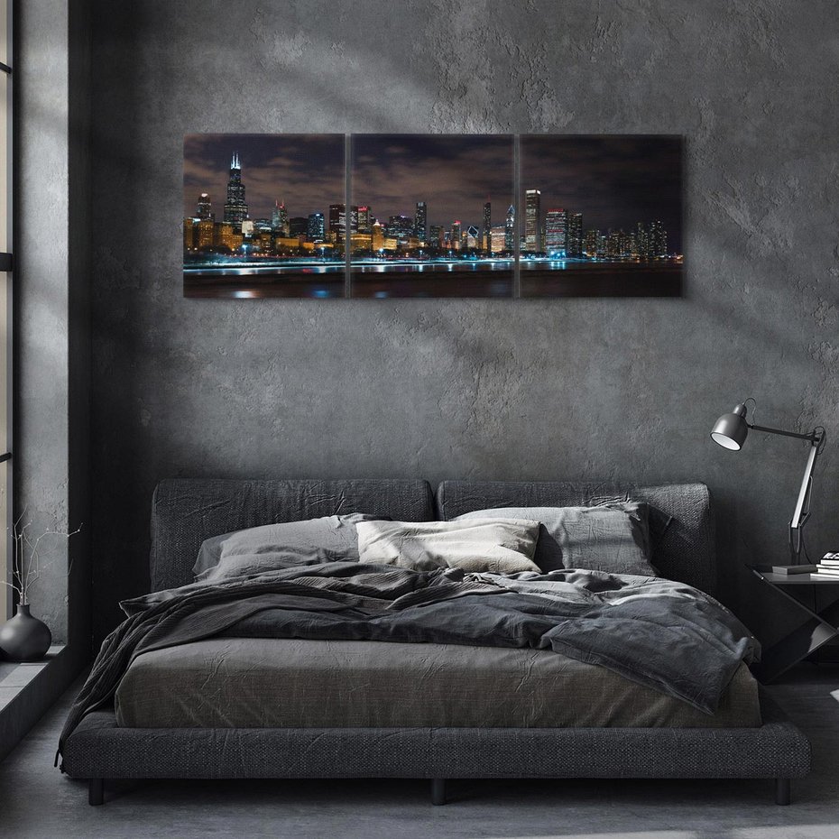 Obraz na płótnie 120x40 - Chicago - Miasto kontrastów - Chicago, USA