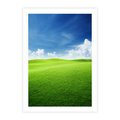 Plakat bez ramy 21x30 - Łąka pod Niebem - łąka, niebo