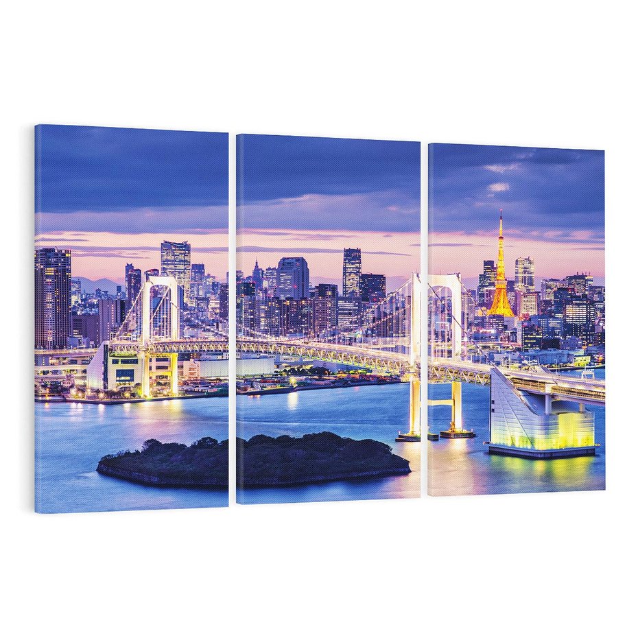 Obraz na płótnie 120x80 - Tokio - pulsujące serce Japonii - Tokio, Japonia