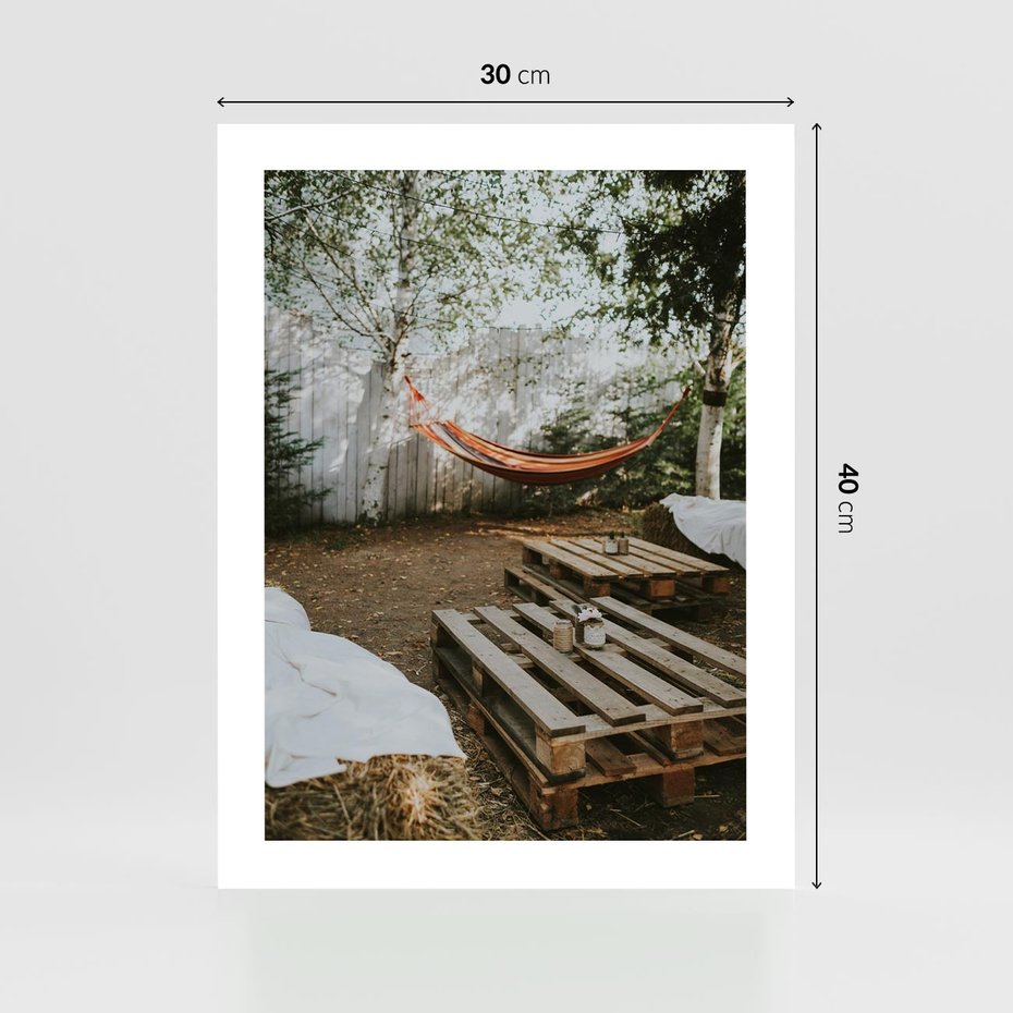 Plakat bez ramy 30x40 - Harmonia i Spokój - boho, relaks