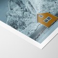 Plakat bez ramy 50x70 - Urok Norweskich Domków - Skandynawia, Norwegia