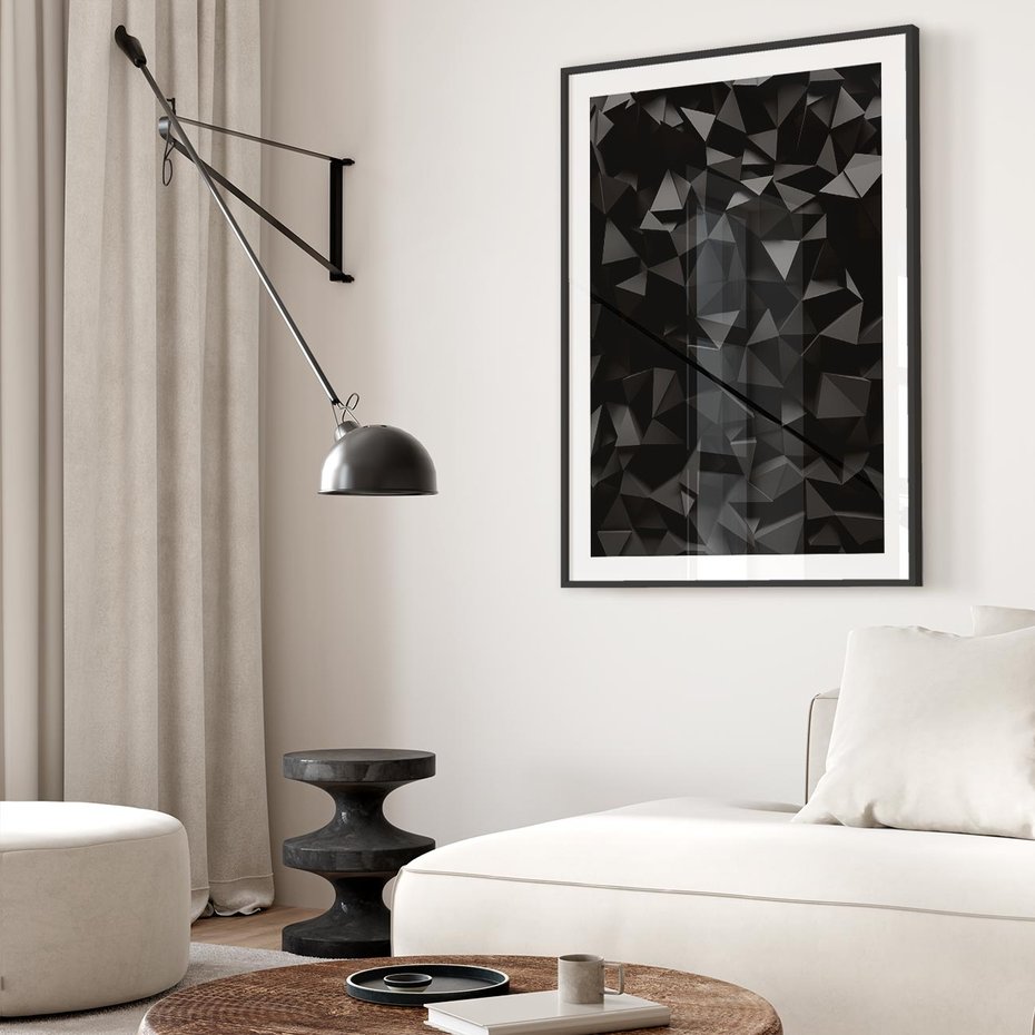 Plakat bez ramy 50x70 - Geometryczna nowoczesność - geometryczne, nowoczesne