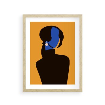 Plakat w ramie 50x70 - Transformacja Form - sztuka nowoczesna, plakat - rama drewno