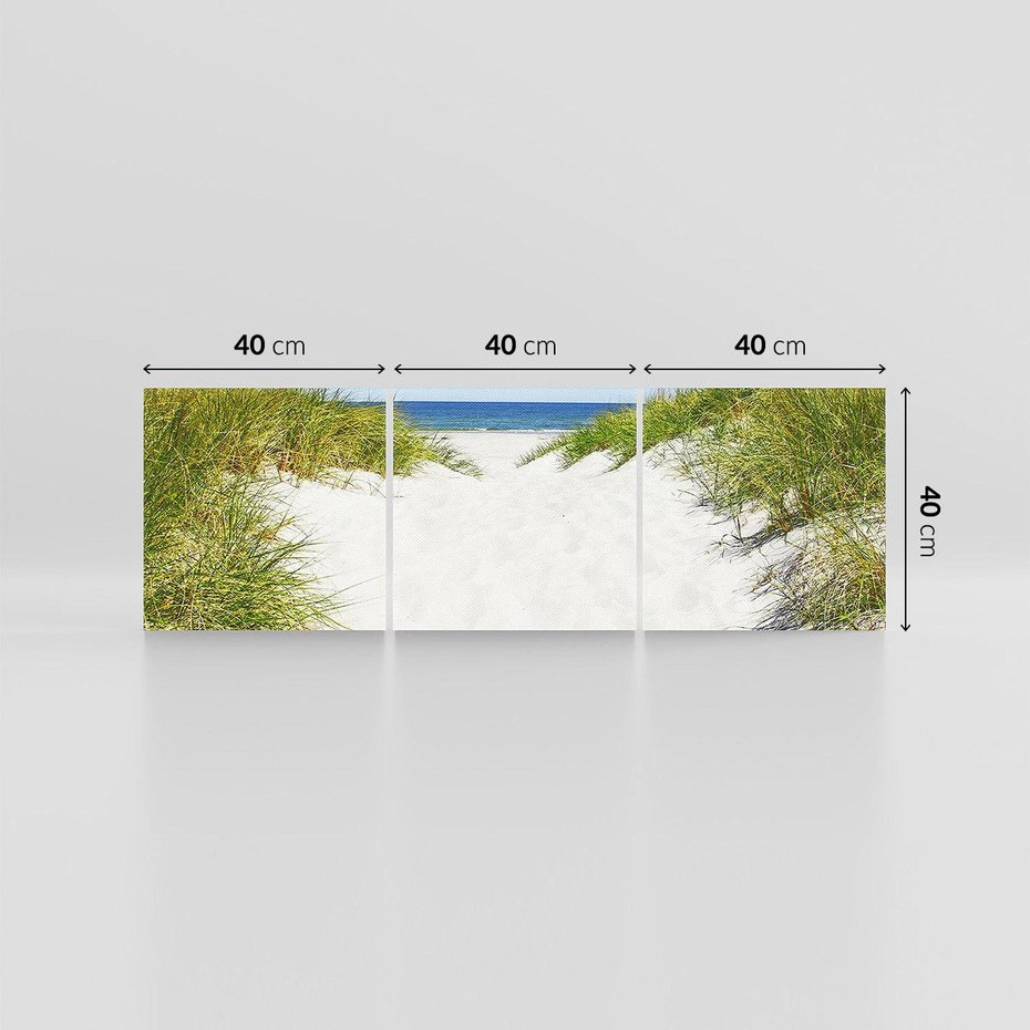 Obraz na płótnie 120x40 - Relaks nad Morskimi Wzgórzami - plaża, wydmy