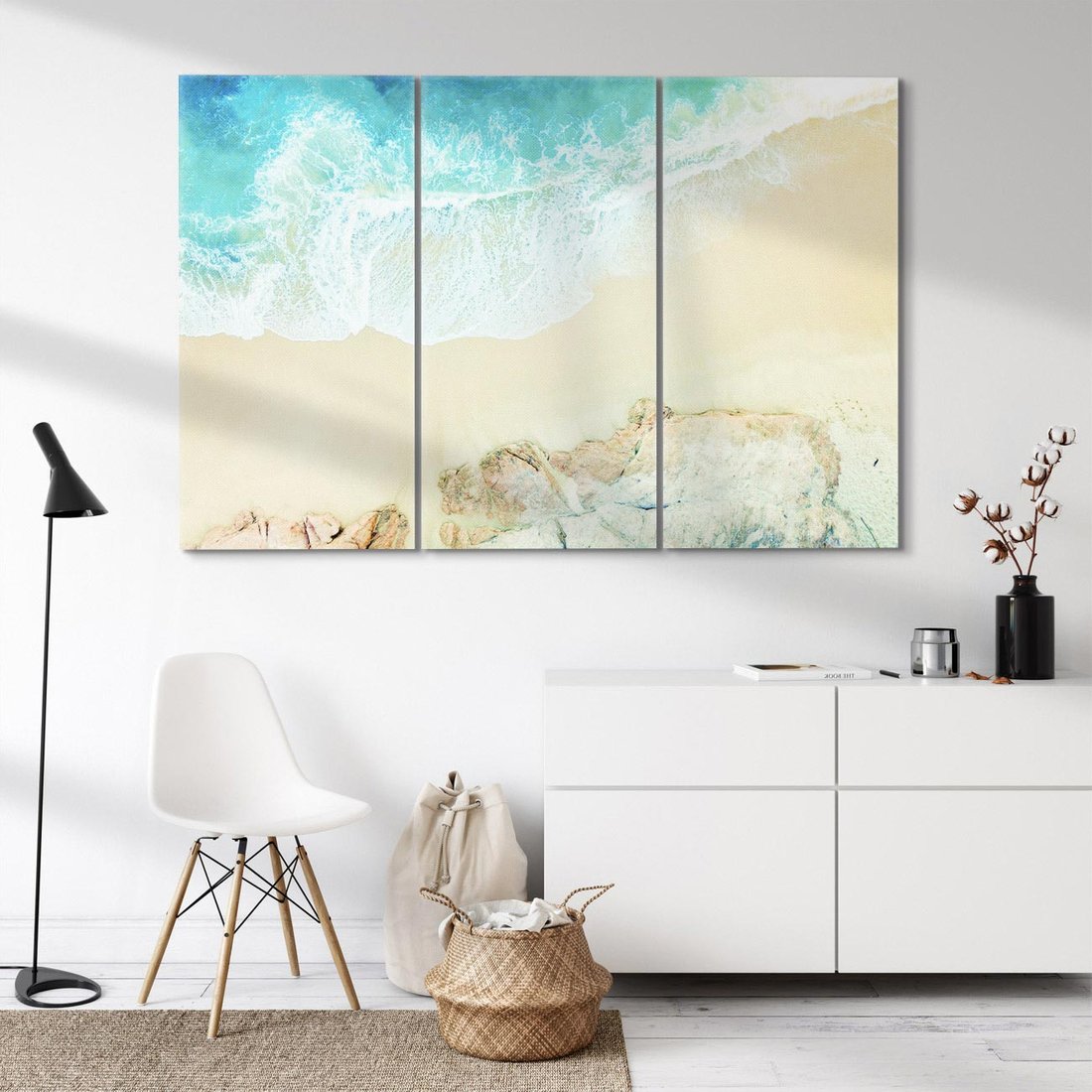 Obraz na płótnie 120x80 - Turkusowe Skrzydła - morze, plaża