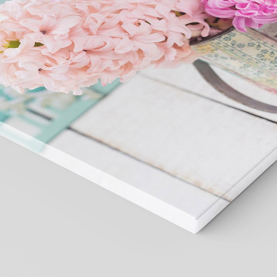 Obraz na płótnie 70x70 - Kwiatowa harmonia hiacyntów - kwiaty, hiacynty