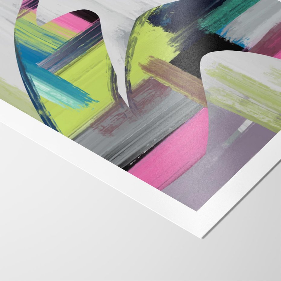 Plakat bez ramy 30x40 - Impulsy Marzeń - abstrakcyjna sztuka, nowoczesny obraz