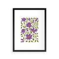 Plakat w ramie 30x40 - Rozmyte Granice - kwiaty, kompozycja - rama czarna