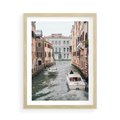 Plakat w ramie 50x70 - Wenecja na Twojej Ścianie - wenecja, kanały - rama drewno