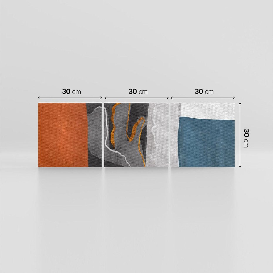 Obraz na płótnie 90x30 - Nowoczesna geometria - nowoczesny, geometryczny