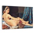 Obraz na płótnie 100x70 - "Grande Odalisque" (1814) Jean Auguste Dominique Ingres - Reprodukcja - reprodukcja, obraz na płótnie