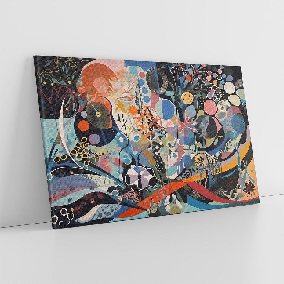 Obraz na płótnie 120x80 - Kolory Pasteli - abstrakcja, olej na płótnie