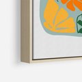 Obraz w ramie 80x120 - Kolorystyczna Ekspresja - czajnik, abstrakcja - rama drewno