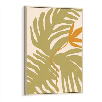 Obraz w ramie 70x100 - Konturem Zmiękczane - minimalistyczny obraz, nowoczesny - rama drewno