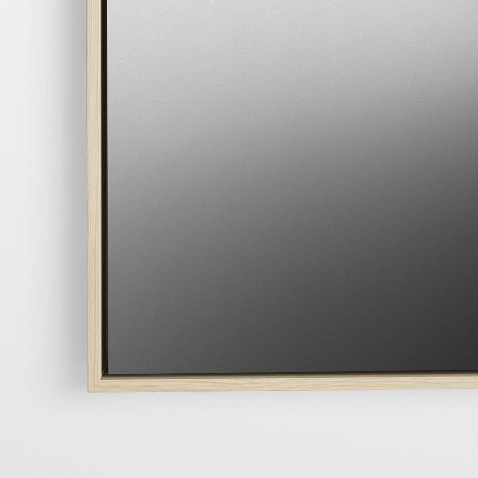 Obraz w ramie 120x80 - Mglista Perspektywa - czarno biała fotografia, drewniany pomost na jeziorze - rama drewno