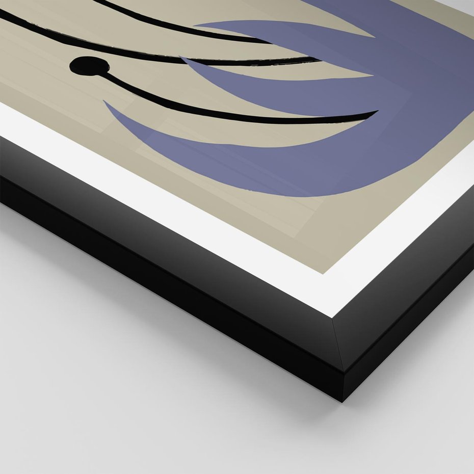 Plakat w ramie 40x50 - Bezgraniczne Przenikanie - minimalizm, boho plakat - rama czarna