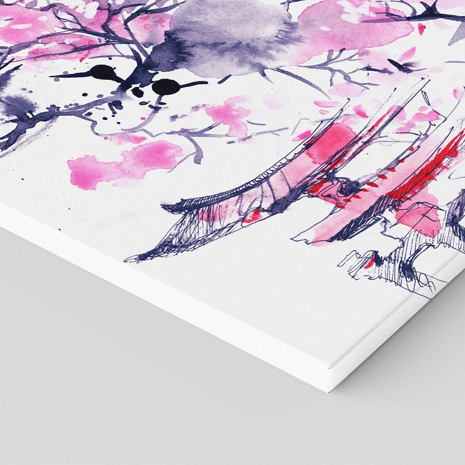 Obraz na płótnie 120x80 - Japońska Serenada: Obraz Azji w Twoim Domu - Japonia, obraz