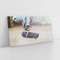 Obraz na płótnie 100x50 - Skateboardowe Rytmy na Desce - deskorolka, skateboard