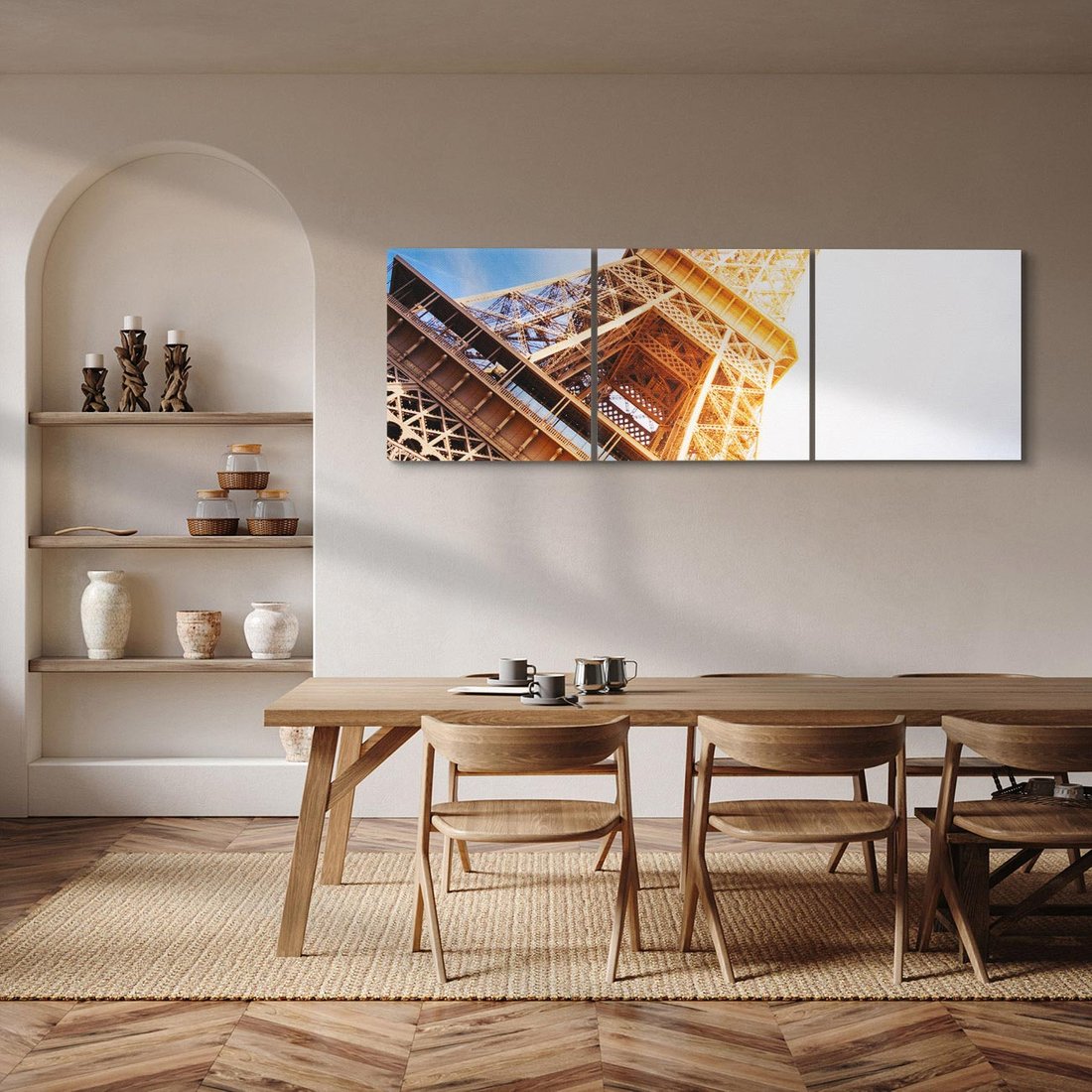 Obraz na płótnie 120x40 - Eiffla - ikona Paryża - Eiffla, Paryż