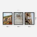 Zestaw obrazy w ramie 40x50 galeria - Podróż, Włochy, hotel, wakacje - rama czarna