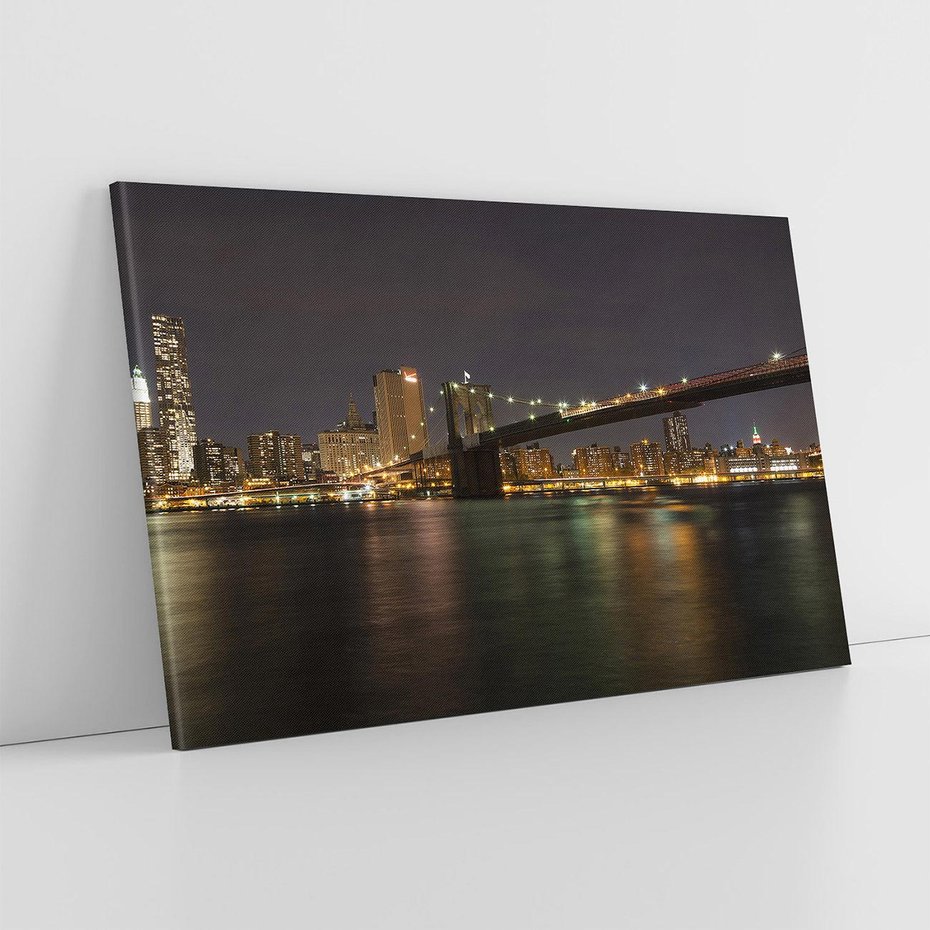 Obraz na płótnie 70x50 - Most nad nowojorską panoramą - most, Nowy Jork