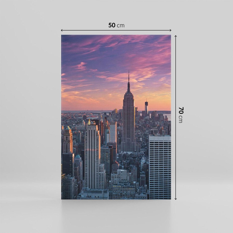 Obraz na płótnie 50x70 - Nowy Jork - Błyskawice Manhattanu - Nowy Jork, Manhattan